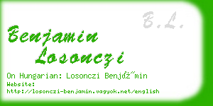 benjamin losonczi business card
